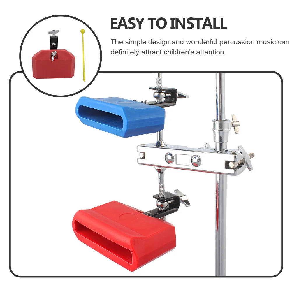 Барабанная игрушка-хлопушка детский пластиковый колокольчик-корова музыкальный