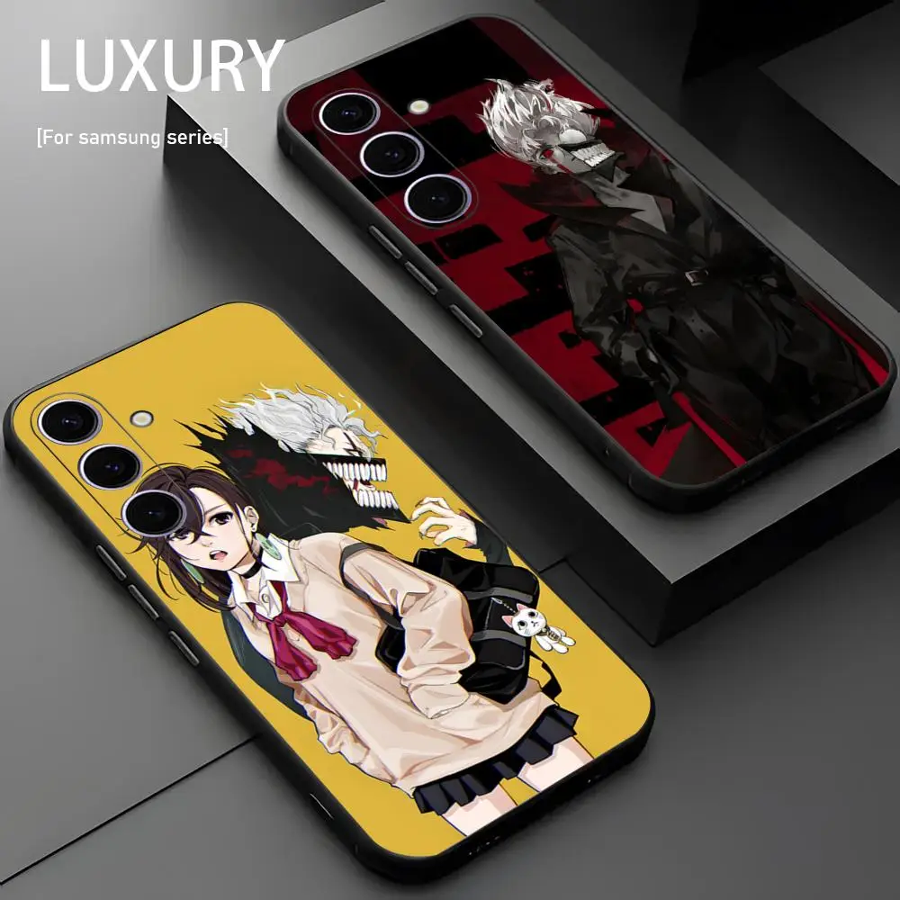 Фото Чехол для телефона A-Anime для Samsung Galaxy S26 S25 S24 S23 S22 S21 Plus Ultra Note20, мягкий, черный №2