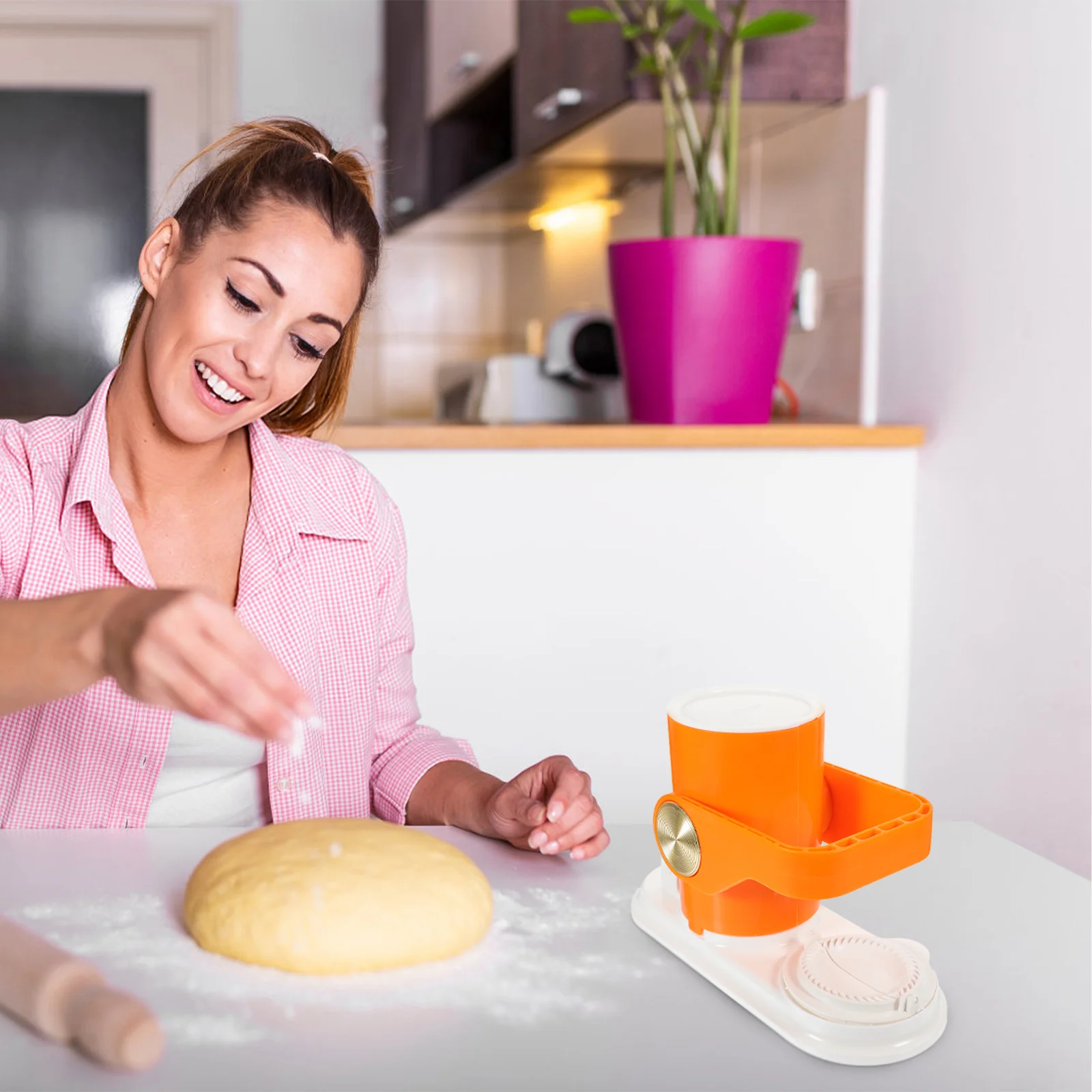 

Skin Press Dumpling Wrappers Small Pressers Portable Manual Maker Dough Plastic