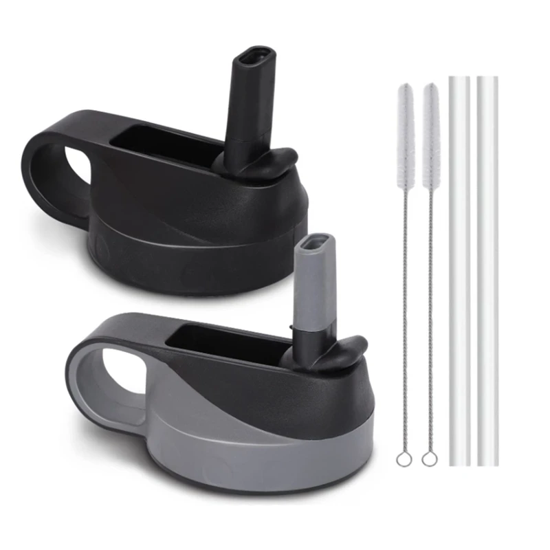 

Wide Mouth Straw Lid,Straw Lid for Hydro Flask Wide-Mouth with Straws and Brushes,for Most 12-64 Oz Sports Water Bottles