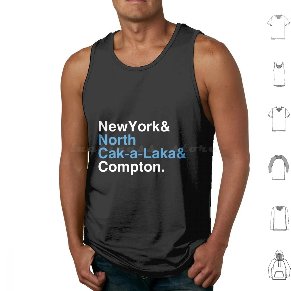 Майки New York North Cak-A-Laka And Compton хлопковые топы с принтом племени называемые Quest