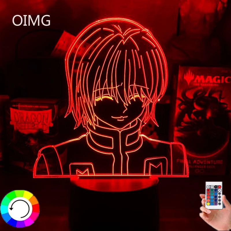 

Hunter X Hunter Anime Lamps Kurapika Figure 3d Illusion Light for Kid Room Decoration Led Night Lamp Childrens Birthday Gift