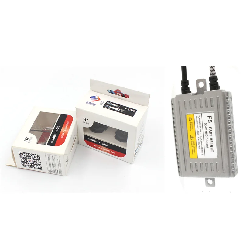 

Оригинальный комплект ксенона Yeaky DLT F5 55 Вт, комплект спрятанного балласта H1 H3 H7 H11 9005 9006, 5500, быстрая яркость, лампы для автомобильных фар, Авт...