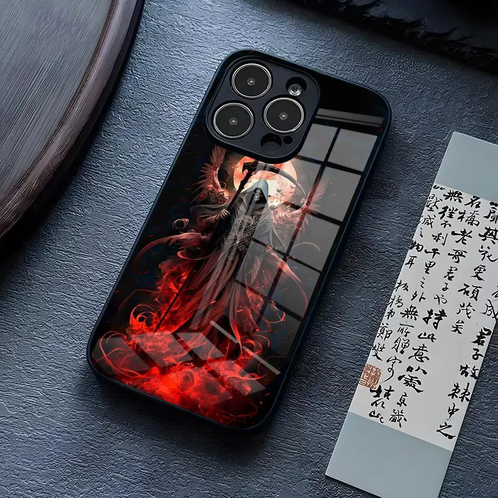 Чехол с закаленным стеклом для iPhone 15 Pro Max 14 12 11 13 Mini X XR XS 8 7 Plus SE