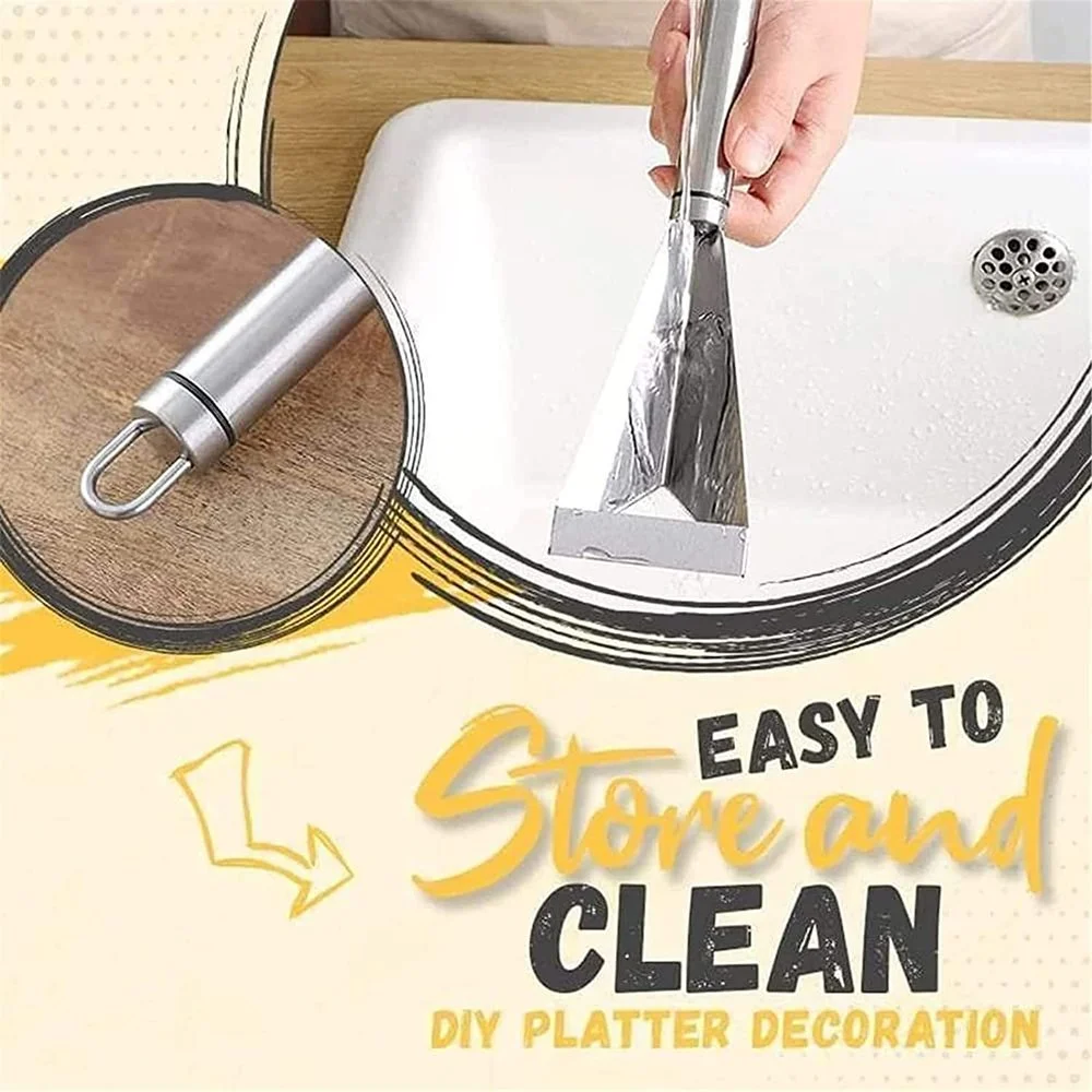 Треугольный нож для резьбы по фруктам бытовой из нержавеющей стали с нажимом