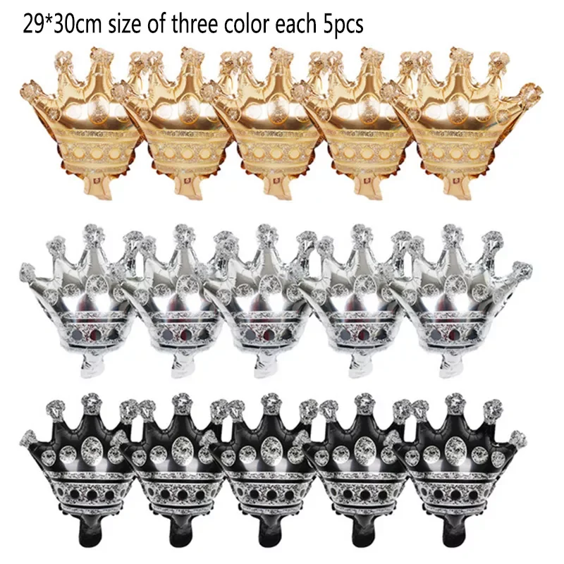 

Mini Crown Aluminum Foil Balloons 16inch Gold Silver Rose Gold Crown Christmas Wedding Birthday Party Decorations Kids Toy