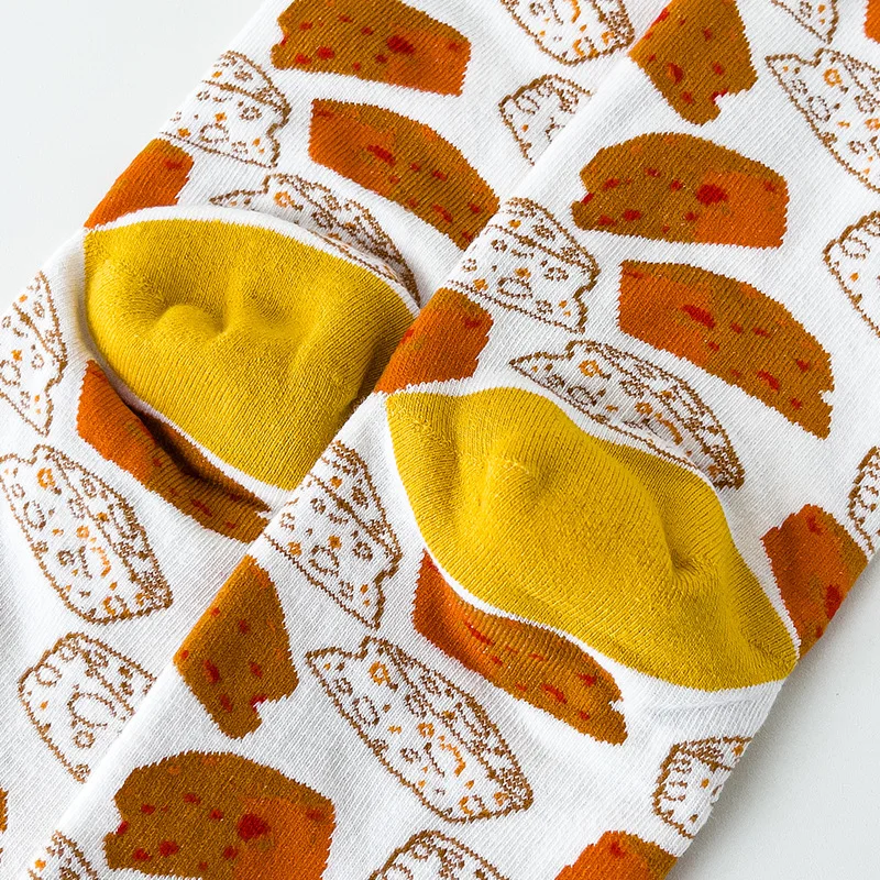 New long tube thickened warm head and terry socks ins wind straight cartoon tide socks