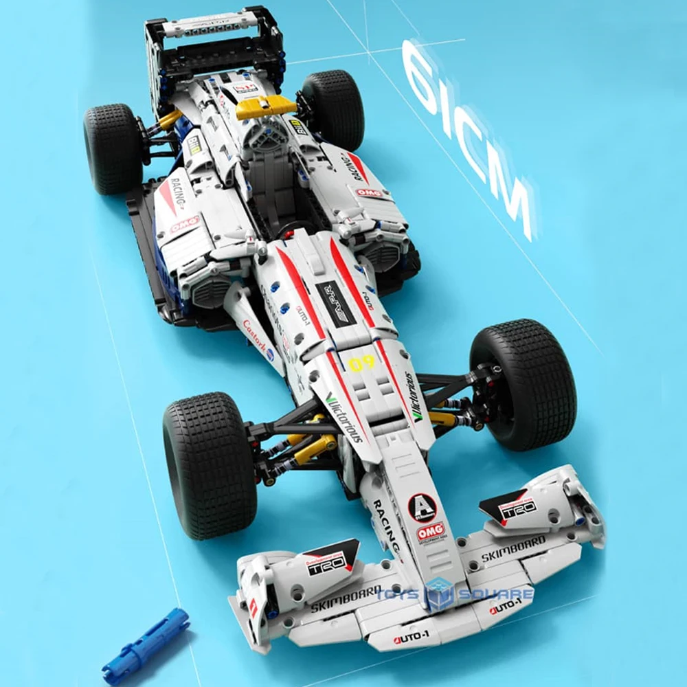 

Креативный эксперт высокотехнологичная ФОРМУЛА F1 Супер гоночный автомобиль T5009 1682 шт. статическая версия кубики Moc технические модели стро...