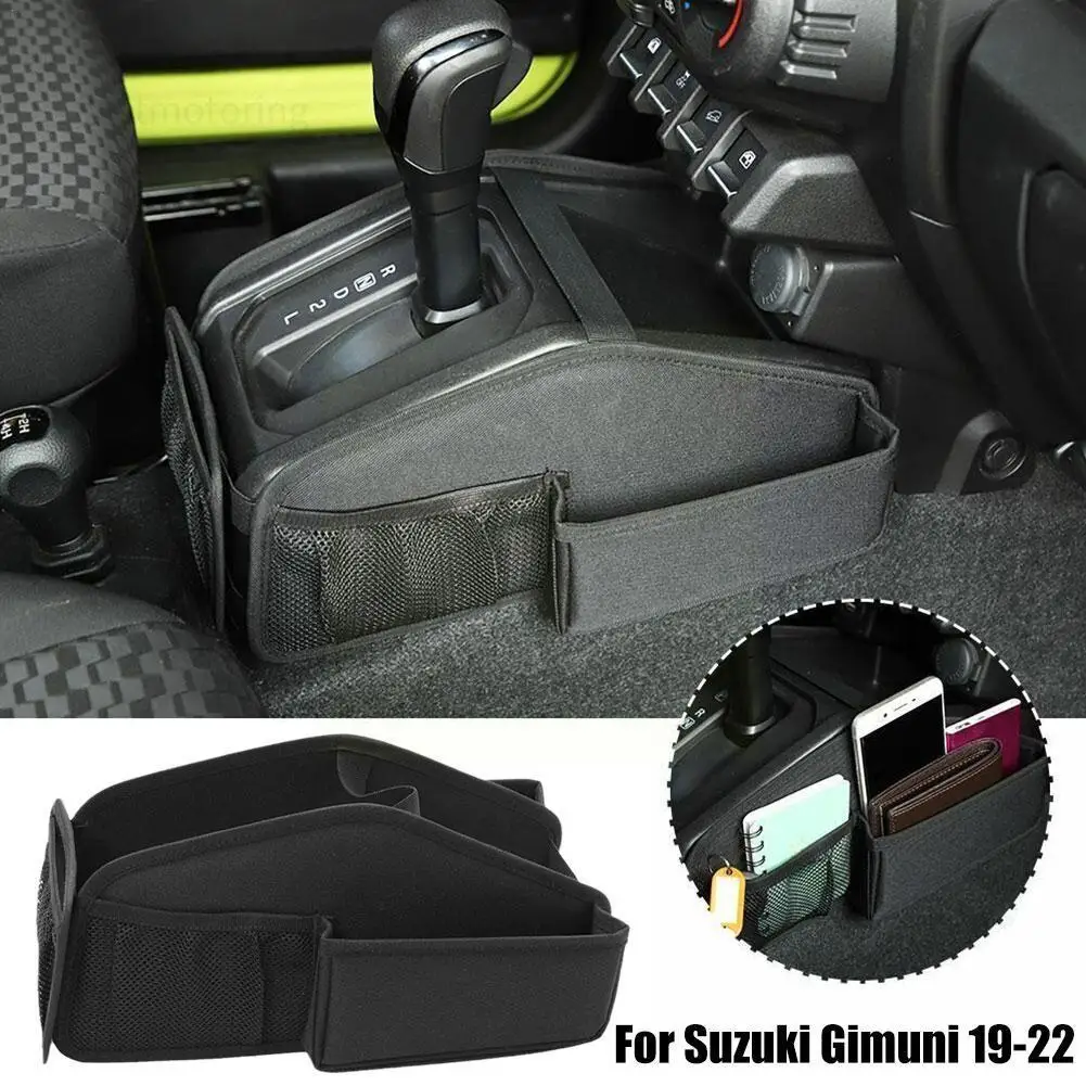

Автомобильная сумка для хранения переключения передач, органайзер, лоток, контейнер из ткани Оксфорд для Suzuki, для Jimny 2019-2022 JB74, автомобильные аксессуары F0M1