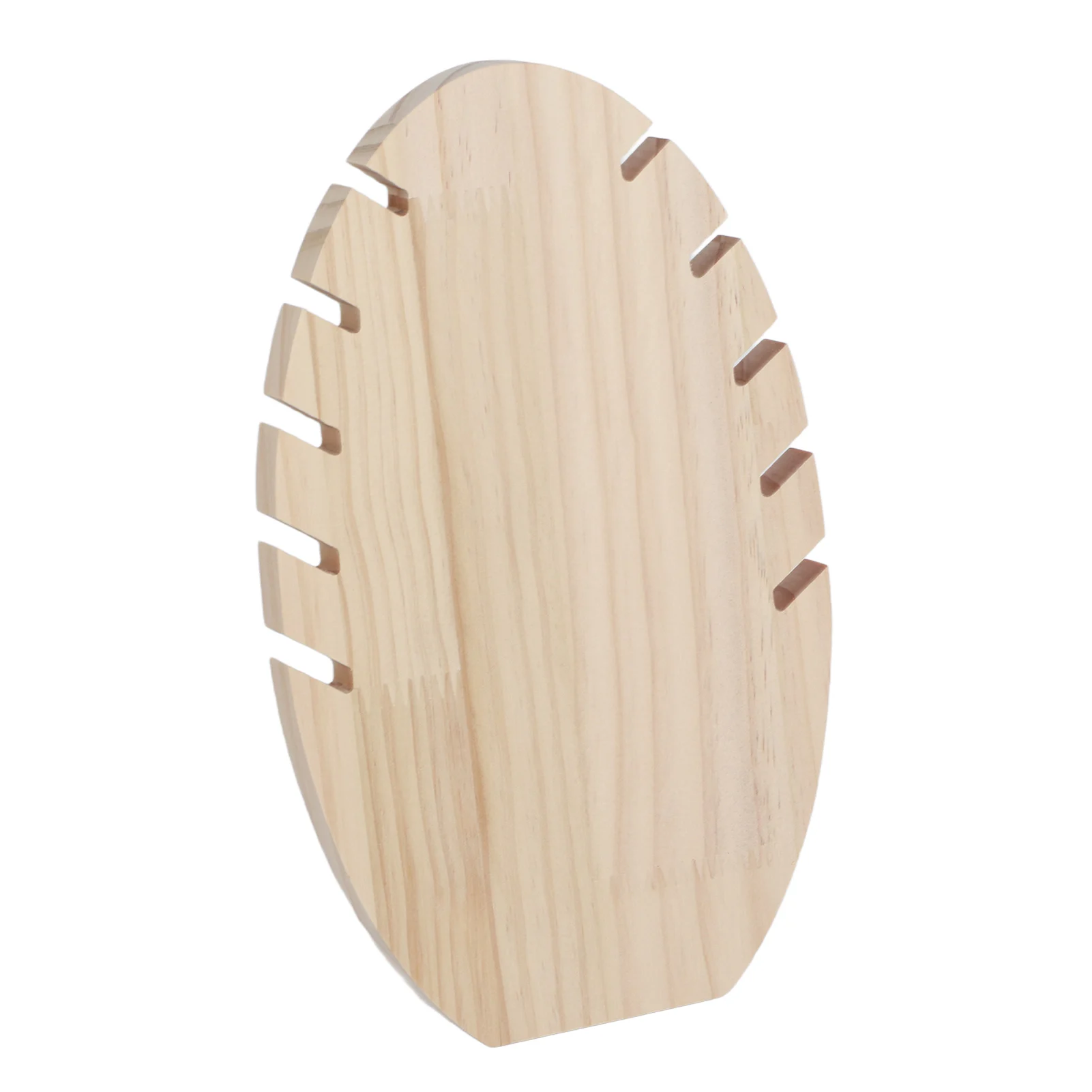 

Wood Jewelry Display Stand Desktop Necklace Organizer Rack Storage Holder