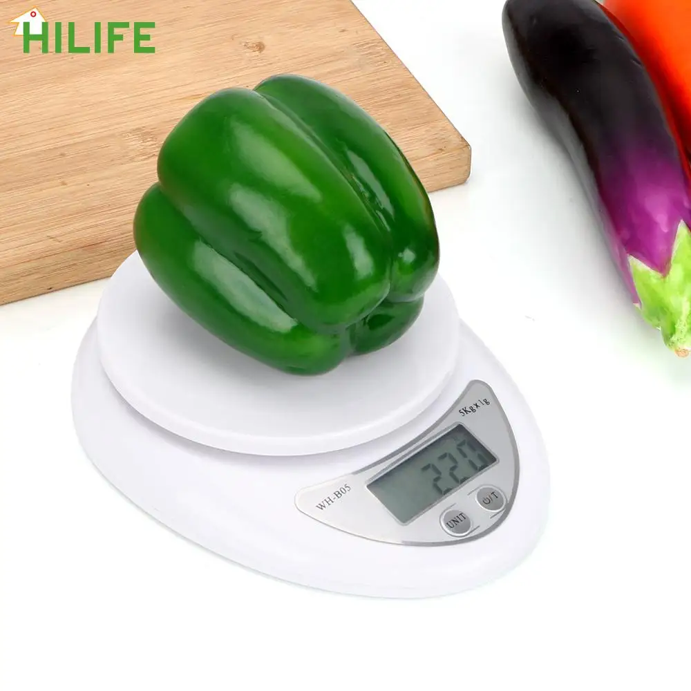 

Kitchen Scales Kitchen Accessory 5000g/1g 1000g/0.1g Balance Measuring Weight Kitchen Tool LCD Digital Scale Electronic