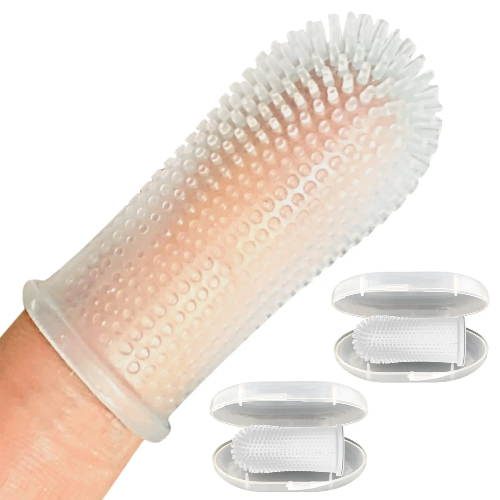 

Dog Silicone Toothbrush Pet Teeth Cleaning Pet Fingertips Dog Teeth Care Fingertips dog accessory tower for dogs Pet supplies