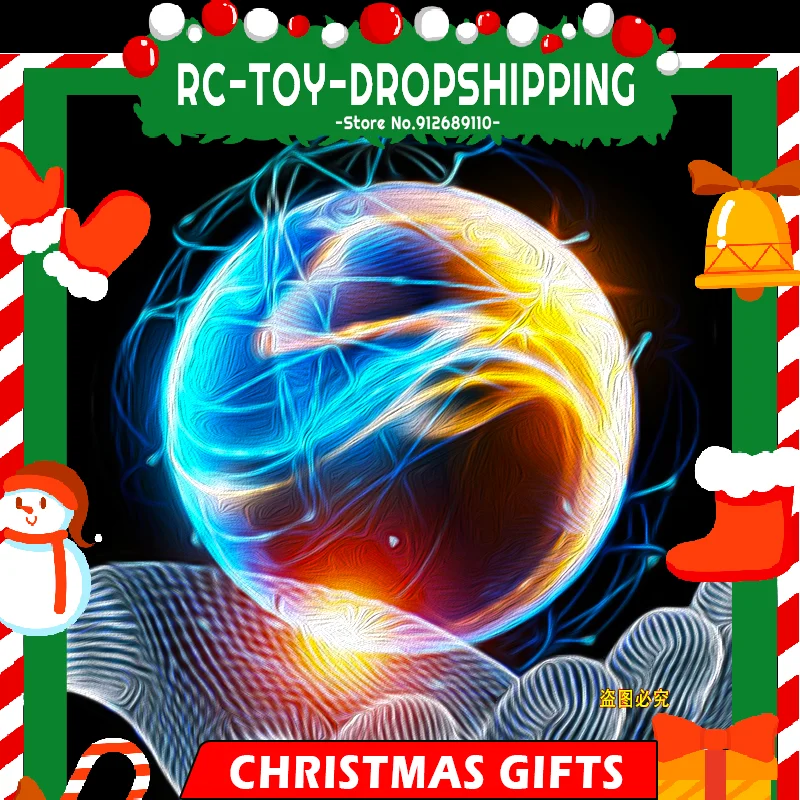 Christmas Gifts Flying Spinner Ball Fly Boomerang Flyorb Magic With LED Lights Drone Hover Ball Kids Stress Release Fidget Toys