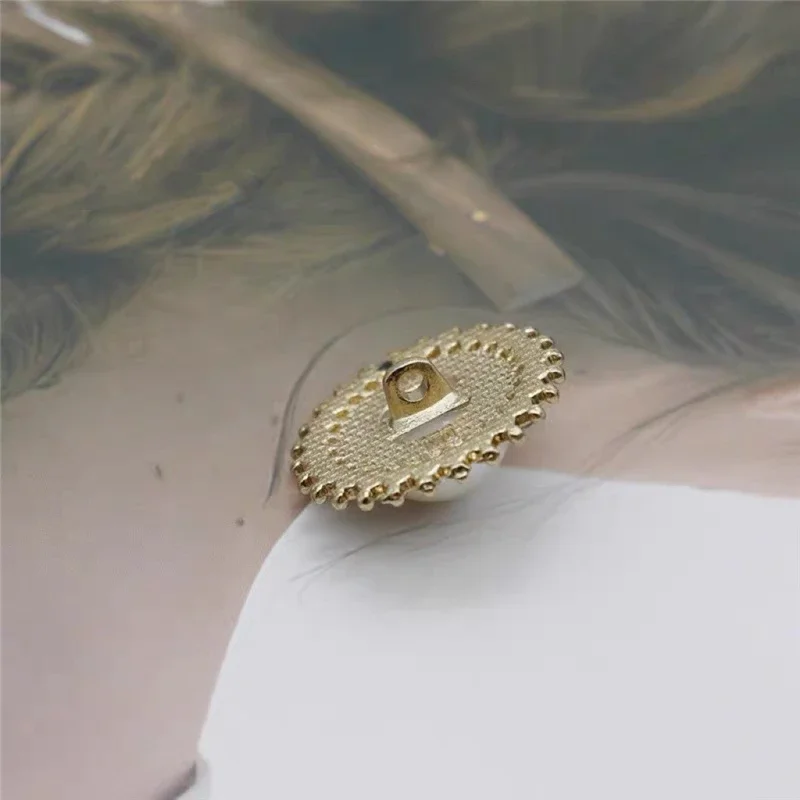 FCXDG 10 шт. красивые Изысканные жемчужные металлические пуговицы модная куртка