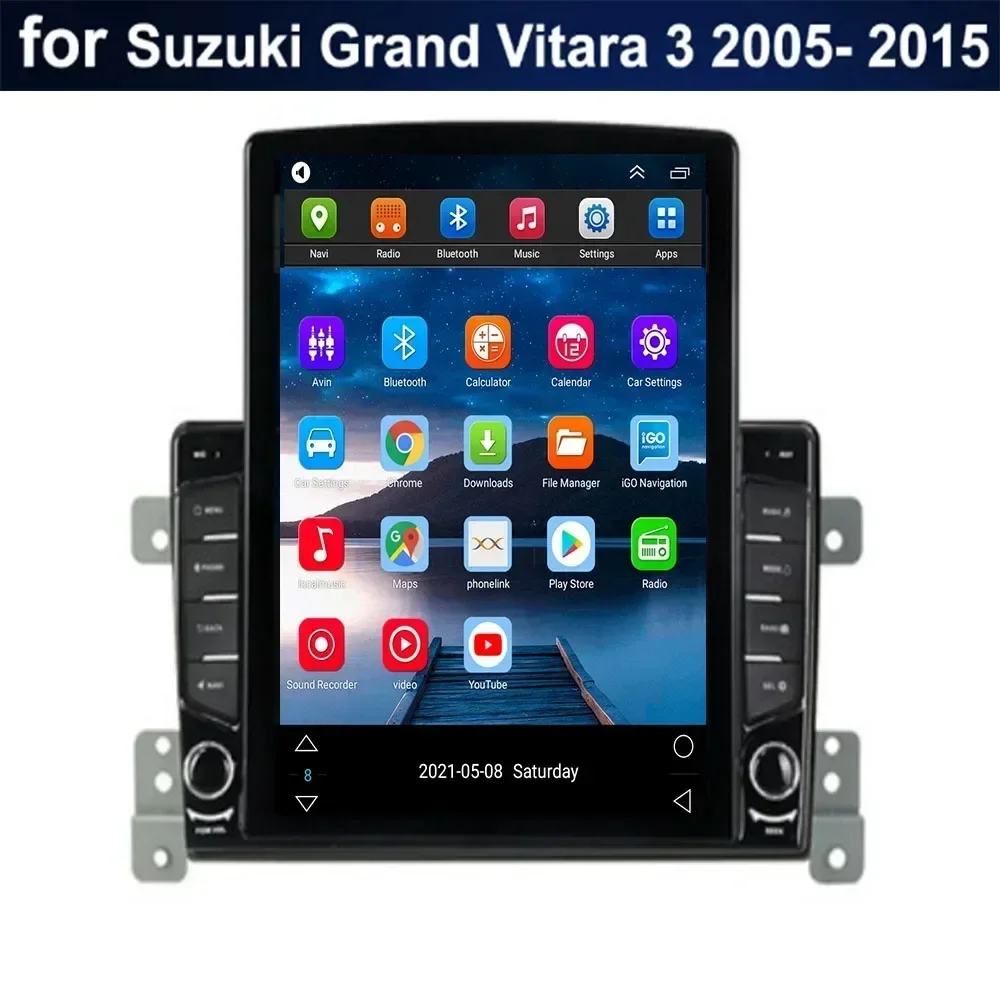 9.7&quot Android 13 For Suzuki Grand Vitara 3 2005 - 2035 Tesla Type Car Radio Multimedia Video Player Navigation GPS Camera