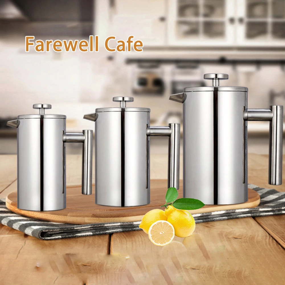 Кофейное пивоварение французский пресс фильтр чайная пива Кофеварка стеклянный