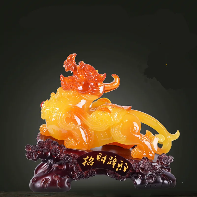 

Pi xiu decoration of lucky desktop Feng shui gifts home decoration statue of resin ornament Men and women all appropriate