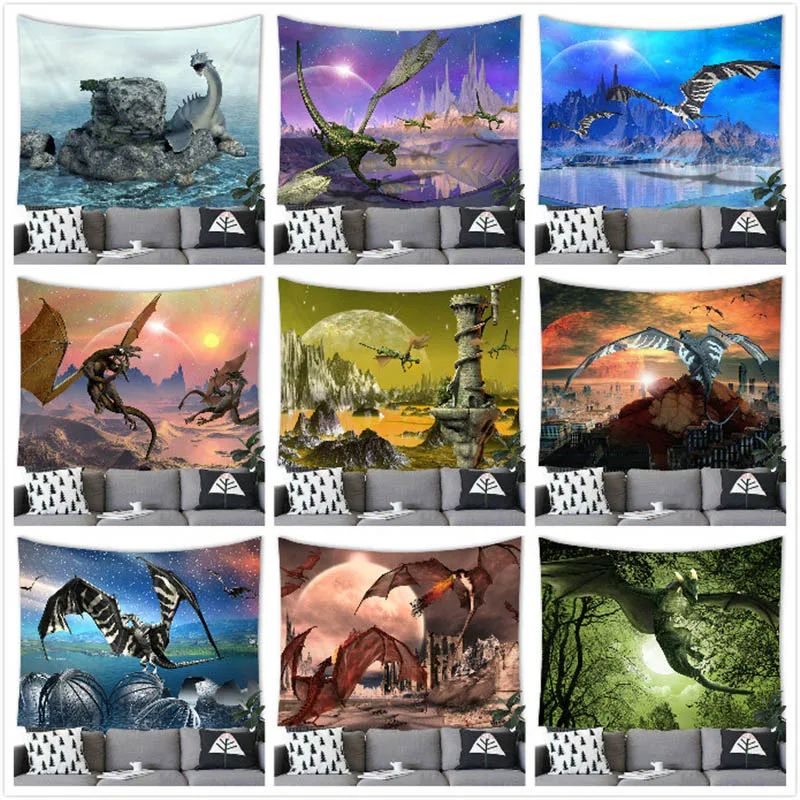 

Creative Science Fiction Monster Tapestry Wall Hanging Creative Alien Decor Tapestry Home Room Decoration Background Wall Decor