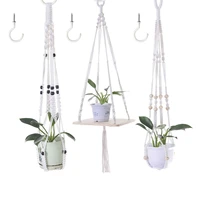 hanging planter flowerpot plant holder macrame plant hanger wall balcony decorations handwoven macrame flower pots baskets