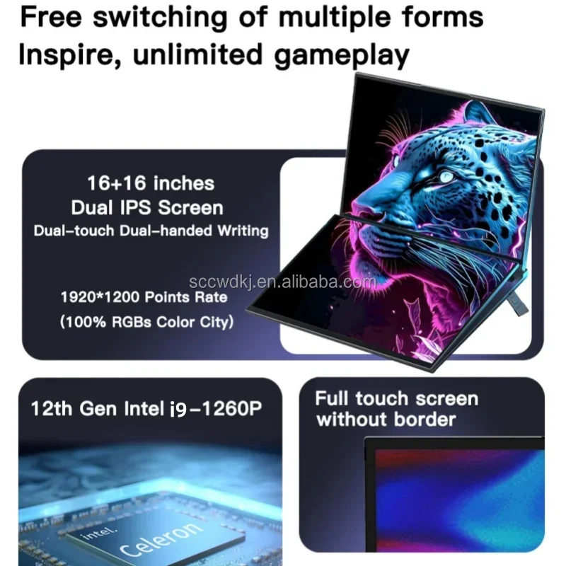 16-дюймовый IPS экран + 16-дюймовые Ядра 8 DDR4 ОЗУ 16 ГБ 32 64 Гб двойной сенсорный ноутбук