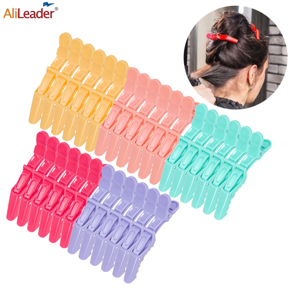 

6Pcs Cheap Hairpin Salon Styling Alligator Hair Clips Hair Sectioning Clip For Women & Hairdresser Hair Clips For Hair