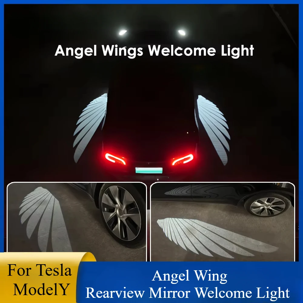 VASTZ для Tesla Model Y Angel Wing светодиодное зеркало заднего вида декоративные светильники