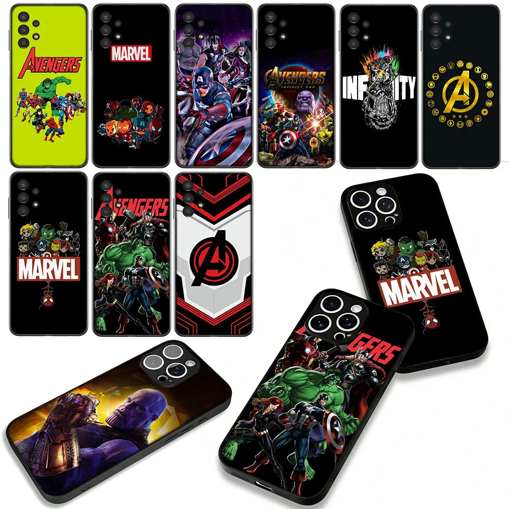 Чехол Marvel Avengers Thanos Super Hero для Xiaomi Redmi Note 14 13 12 13C 14C 12C 8 Pro Plus + 9C NFC 9A Note14