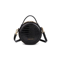 2022 new trendy niche round bag womens high end fashion all match messenger hand held small round girls bag