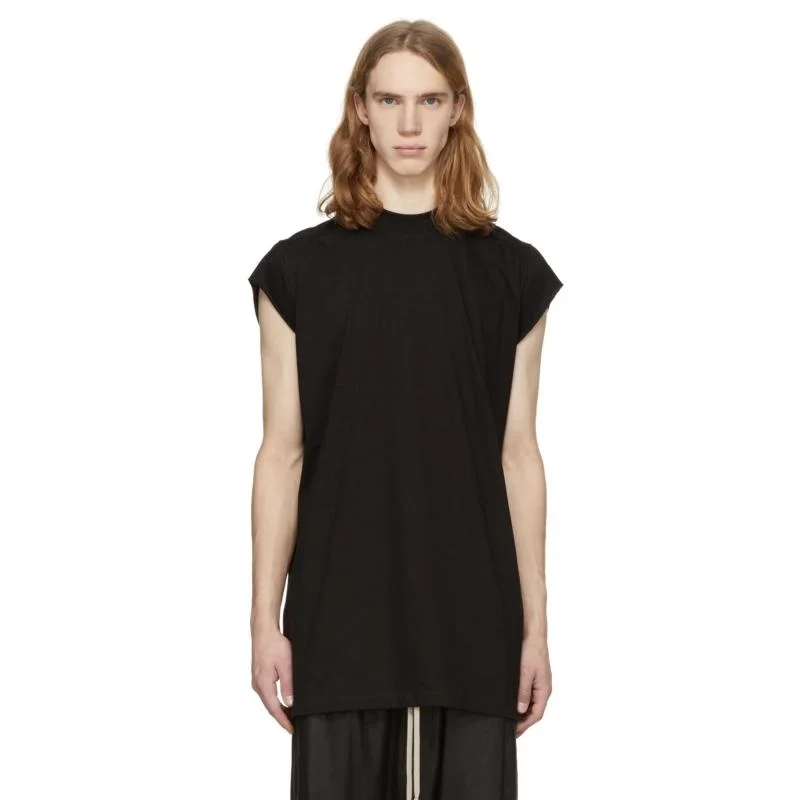 

And Spring Summer Popular Brand MEN'S T-shirt Loose Sleeveless T-shirt High Street Fashion Man Base Solid Color Vest Hip Hop Men