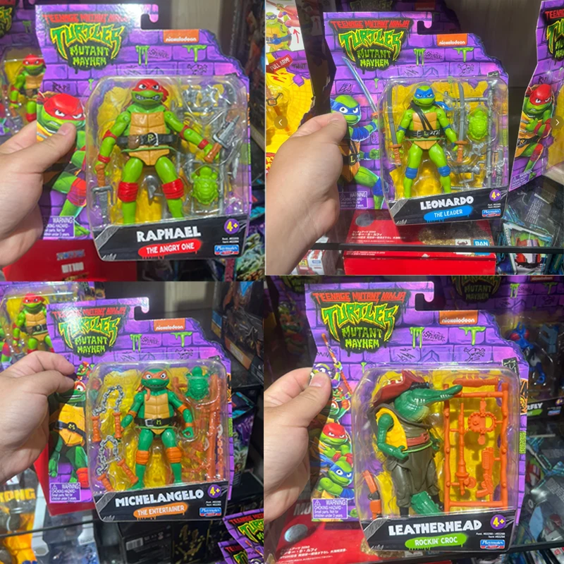Оригинальные мутанты Черепашки-ниндзя Рафаэль Микеланджело экшн-фигурка модель