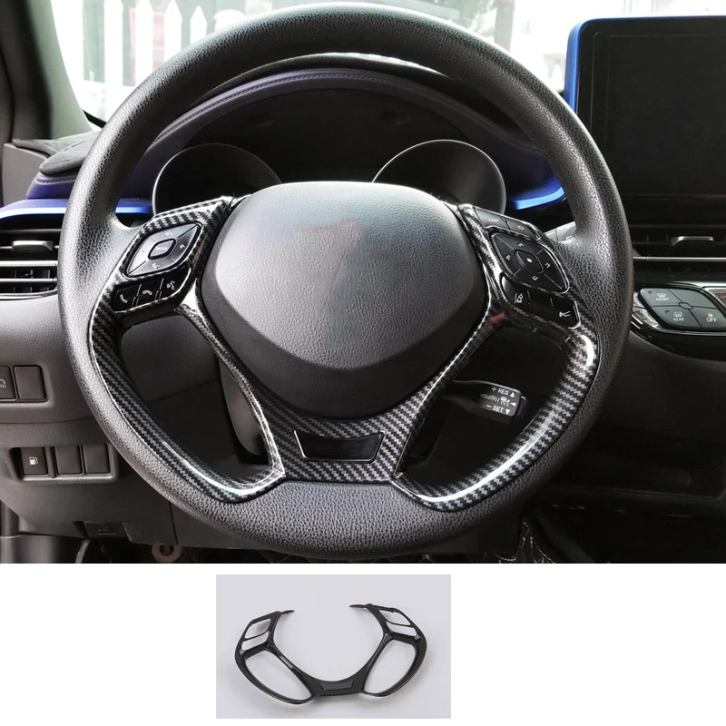 

Рамка рулевого колеса для Toyota C-hr 2018 2019 2020 2021 Chr, аксессуары для автостайлинга 2022 sport gr 2023