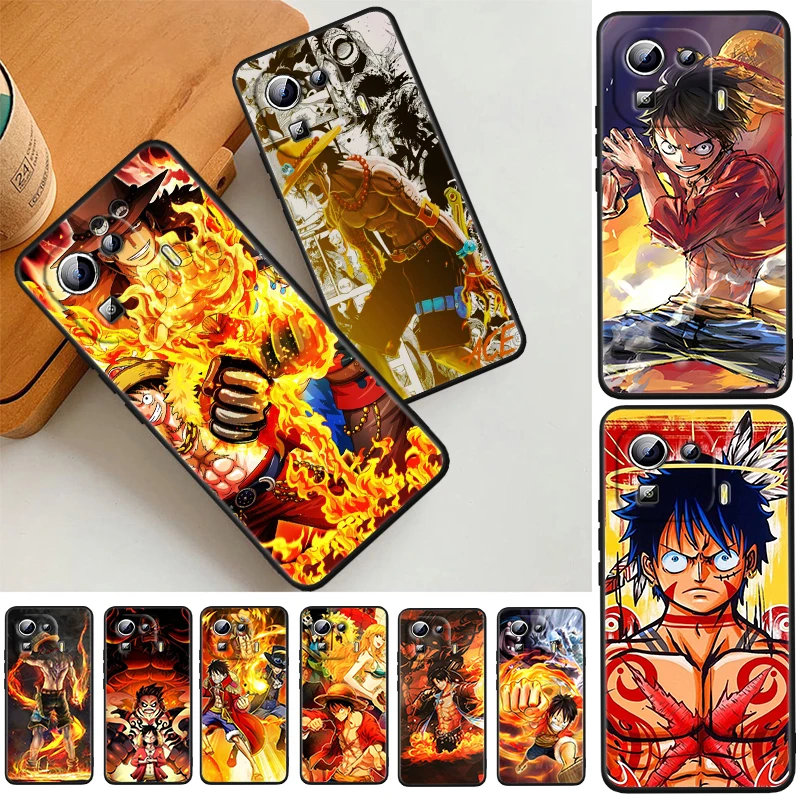 

Luffy One Piece Art For Xiaomi Mi 12 12X 11T 11 11i 10i 10T 10S Note 10 9T 9 SE Lite Ultra Pro 5G Black Capa Phone Case
