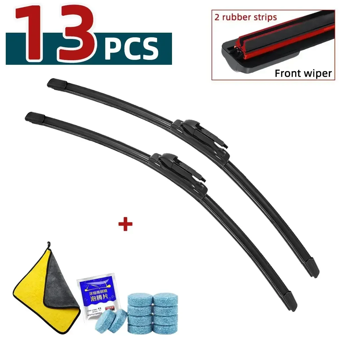 

Двойные резиновые щетки стеклоочистителя автомобиля для BMW 5 серии 520i 523i 525i 528i 530i E60 E61 2003-2010 передние и задние дворники ветрового стекла