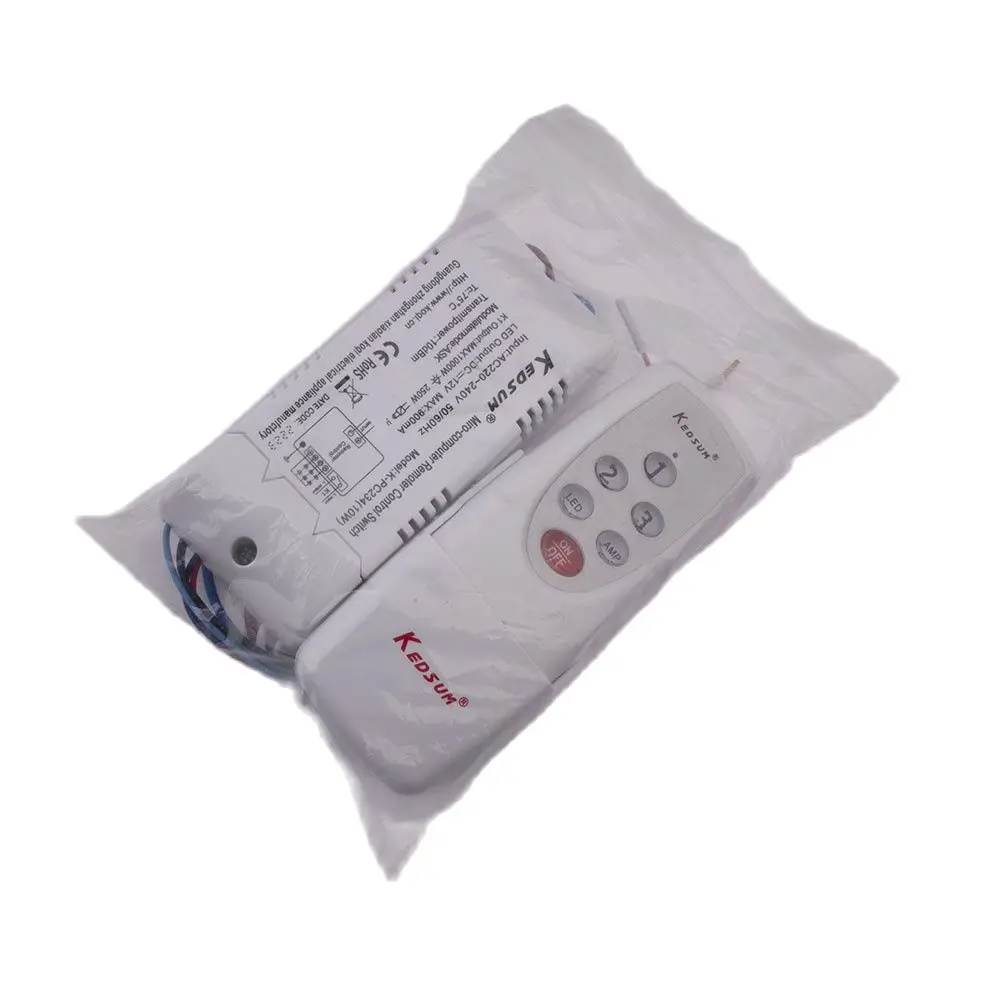 

Kedsum цифровой пульт дистанционного управления 220 В микрокомпьютер пульт дистанционного управления трехходовой светодиодный 10 Вт переключатель дистанционного управления DC12V Out