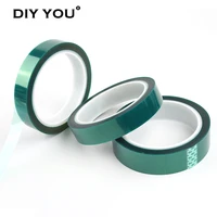 33m green film pet tape high temperature heat resistant solder smt electronic panel shield insulation protection adhesive tape