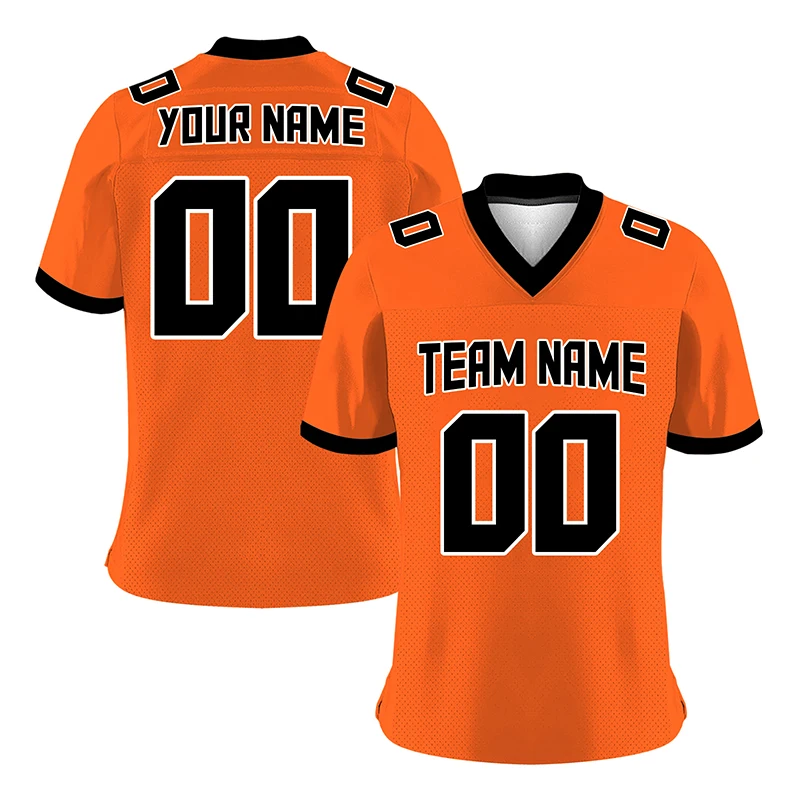 Оранжевые футболки для регби футболка на заказ американский футбол мужские