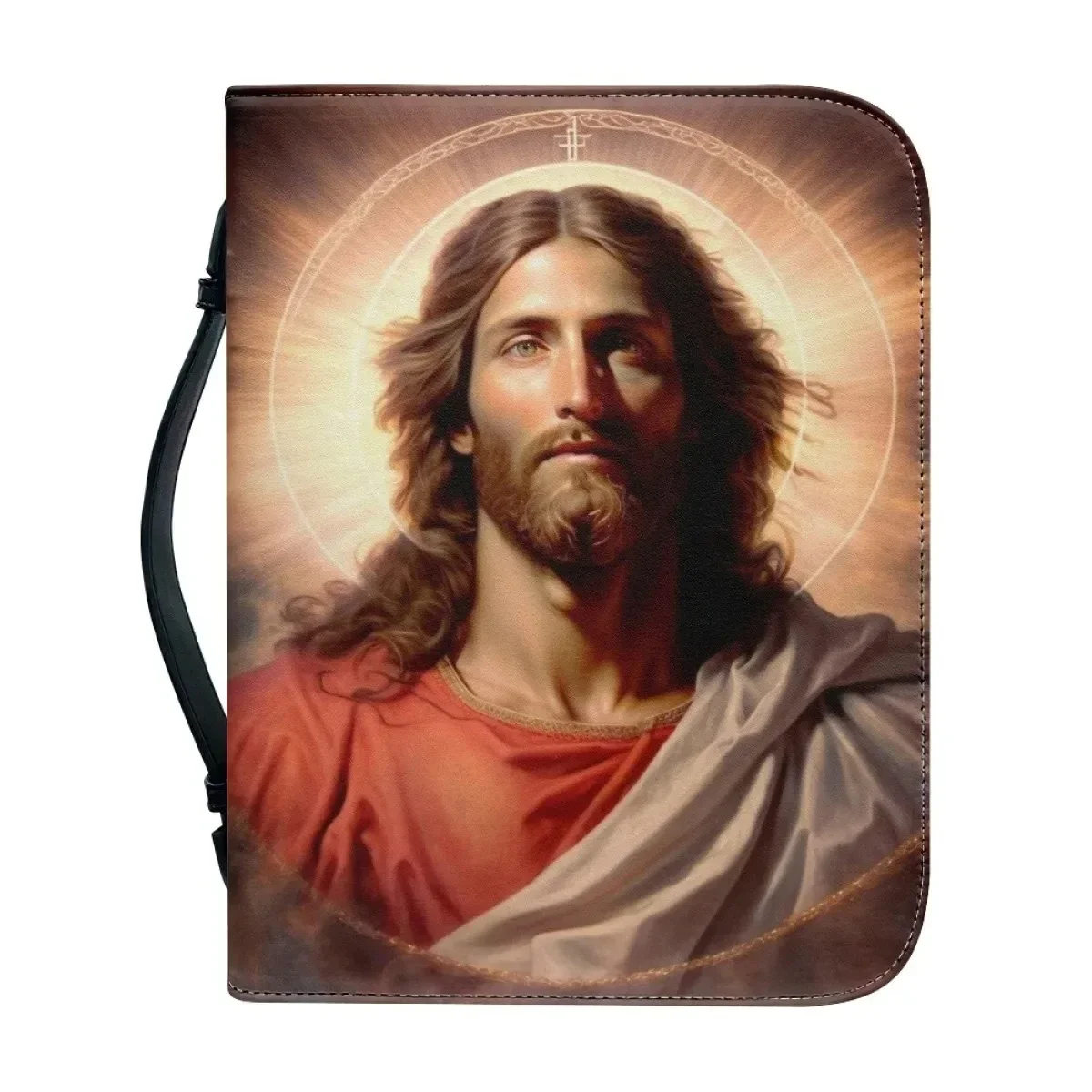 Кожаная женская сумка с принтом в виде Библии