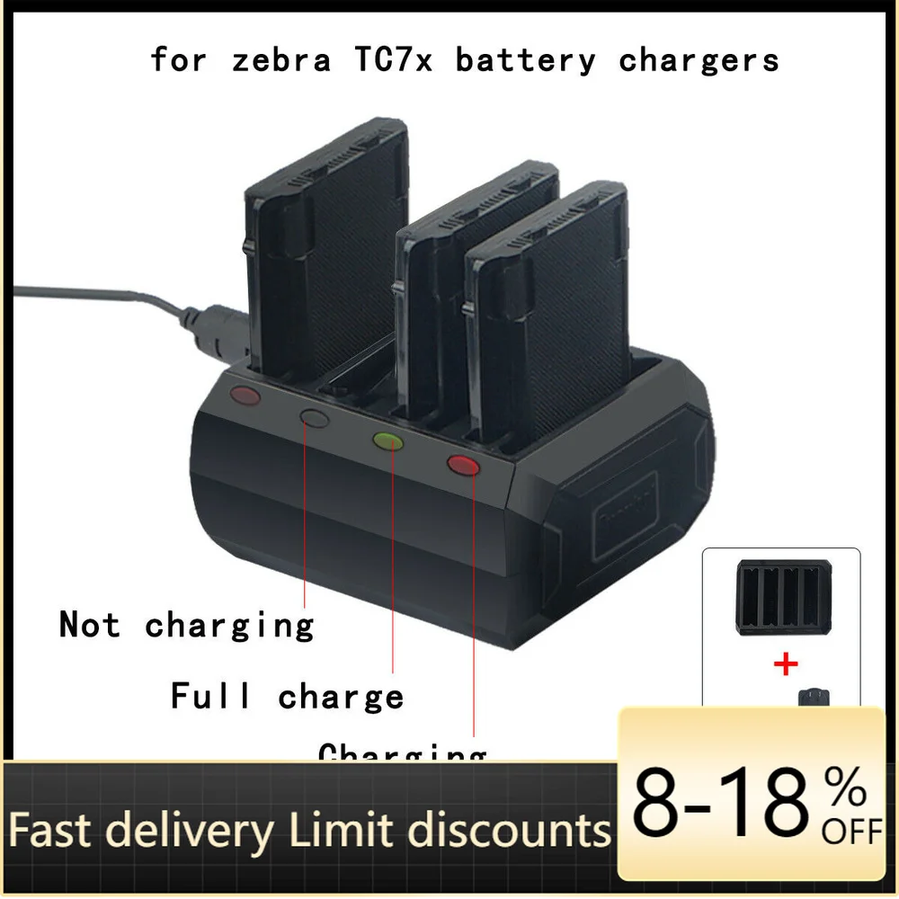 Charging Source Adapter with 4-Slot Battery Charging Base(SAC-TC7X-4BTYC1)For Zebra Symbol TC75 TC70 TC77 72 Free Shipping