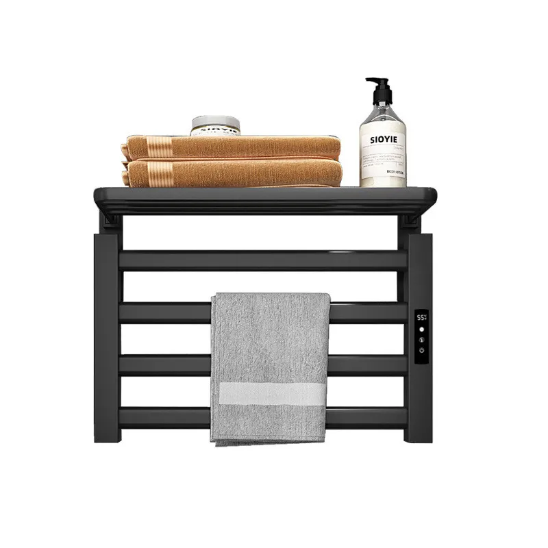 

Bathroom Equipme Electric Heated Towel Rack Wall Mounted Aluminum Alloy Carbon Fiber HeatingTowel Warmer