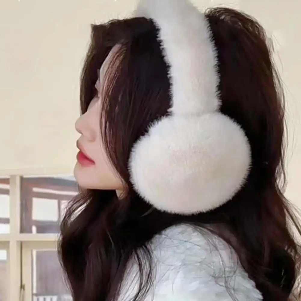 

Winter Warm Ear Muffs Women Fluffy Earmuffs Men Plush Earmuffs Winter Ear Warmers Solid Color Soft Casual Ear Muffs Earlap