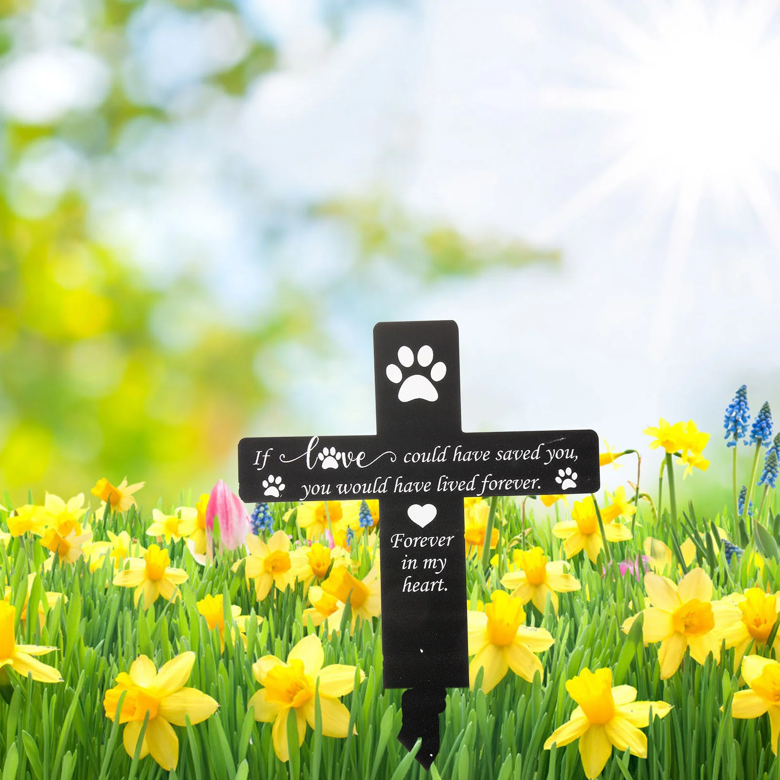 

Deceased Stake Cemetery Inserted Decor Outdoor Signs Pets Decorations Memorial Garden Ground Ornament Grave Courtyard