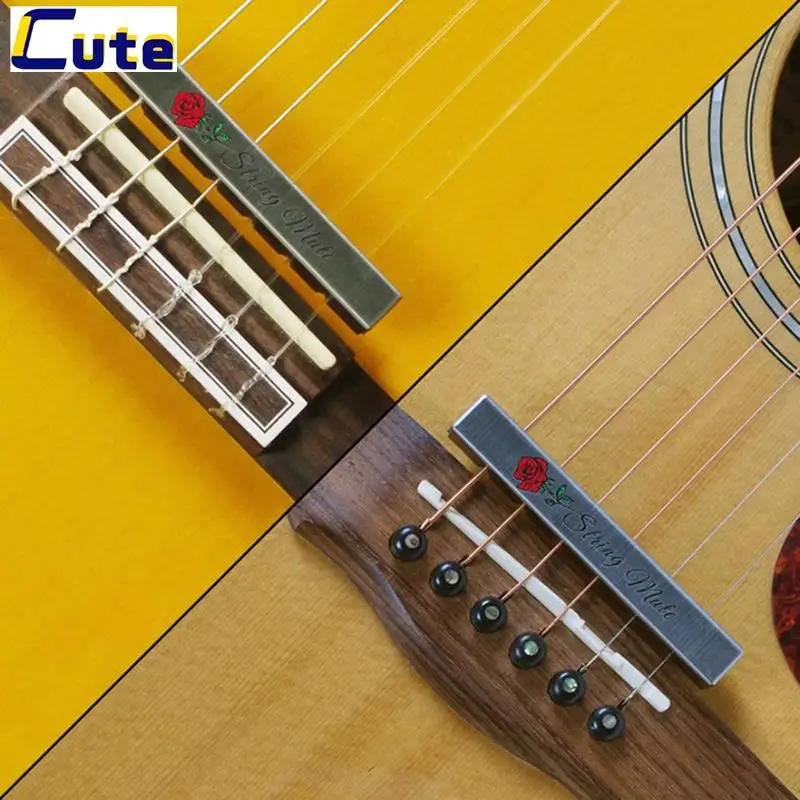 

Universal Guitar Mute Silencer with Picks Dampers Noise Reducer Strings Mute Cushion Muffled Band Instrument Accessory