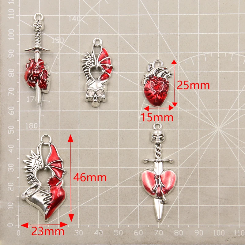 10 шт. подвеска для браслета и ожерелья из металлического сплава