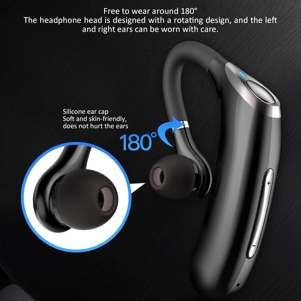 Беспроводная Bluetooth-гарнитура с микрофоном 32 часа работы |