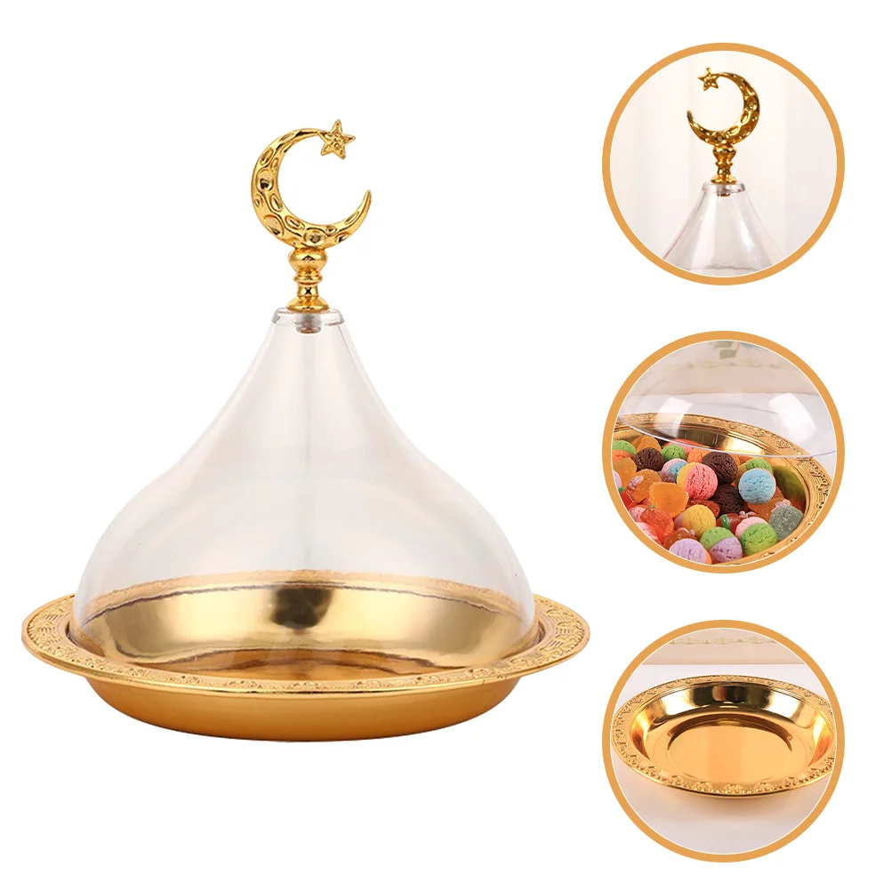 

Transparent Lid Cake Pan Cake Plate Dome Moon Star Serving Plate Chocolate Cake Serving Plate Acrylic Food Dome Plate