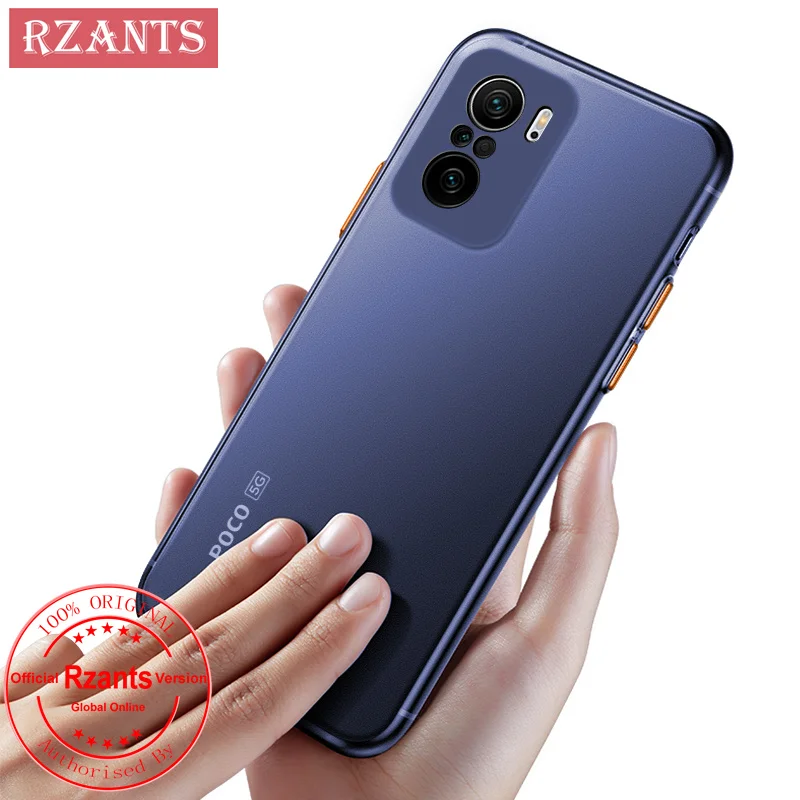 

Rzants For Xiaomi Poco F3 MI 11X Pro MI 11i Simple Phone Case 【UU Thin】Matte Ultra thin Translucent Color buttons Phone Casing