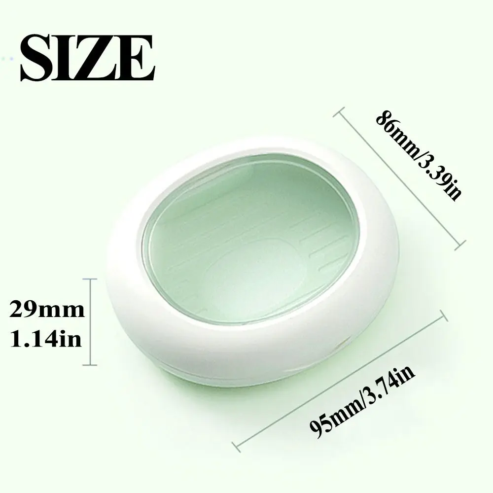 Прозрачное окно коробка для чистки вставных зубов пластиковый магнитный