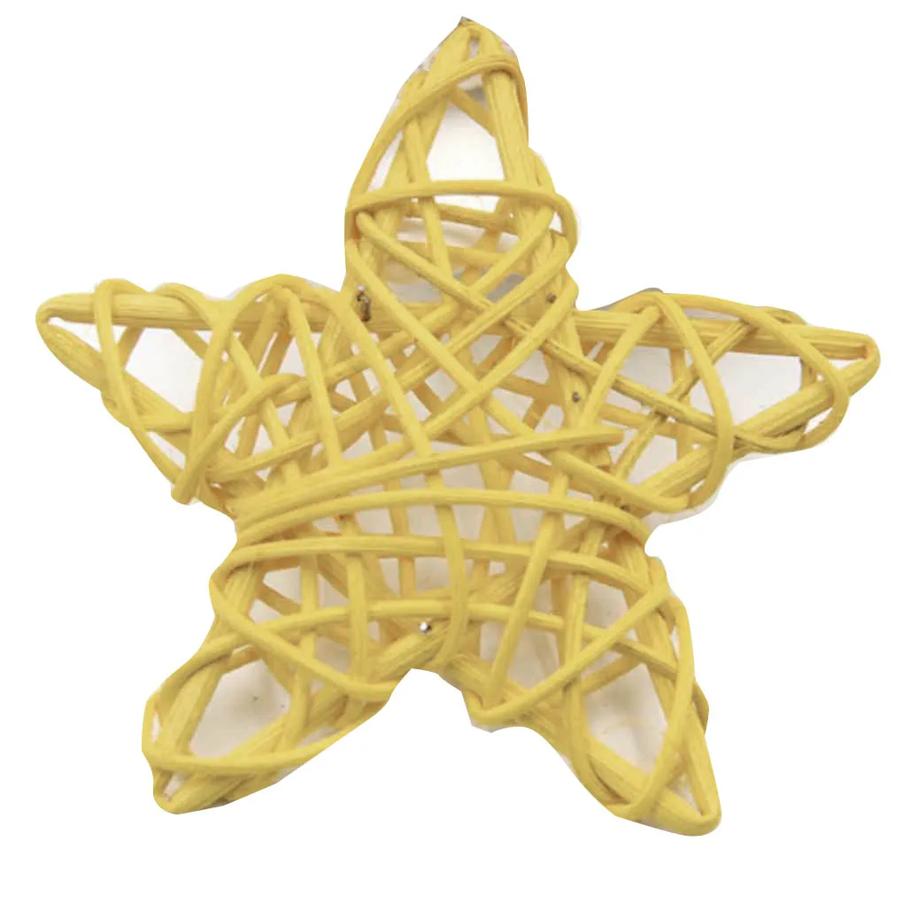 

5 шт. 6 см рама из ротанга со звездами, искусственные цветы, венки, Рождественское украшение для дома, «сделай сам», дверные подвесные Свадебн...