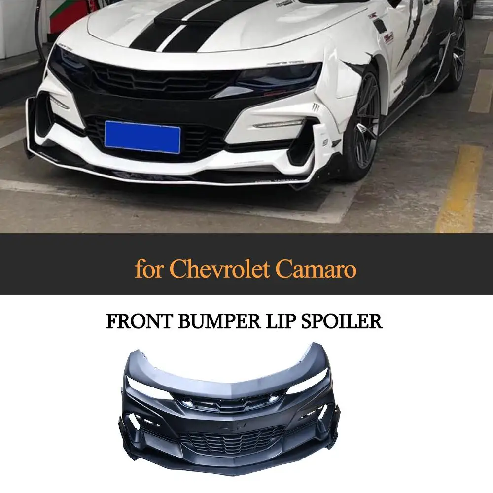 

Car Front Bumper With Lip For Chevrolet Camaro 2016 - 2018 Car Body Kit Front Bumper Lip Spoiler PP