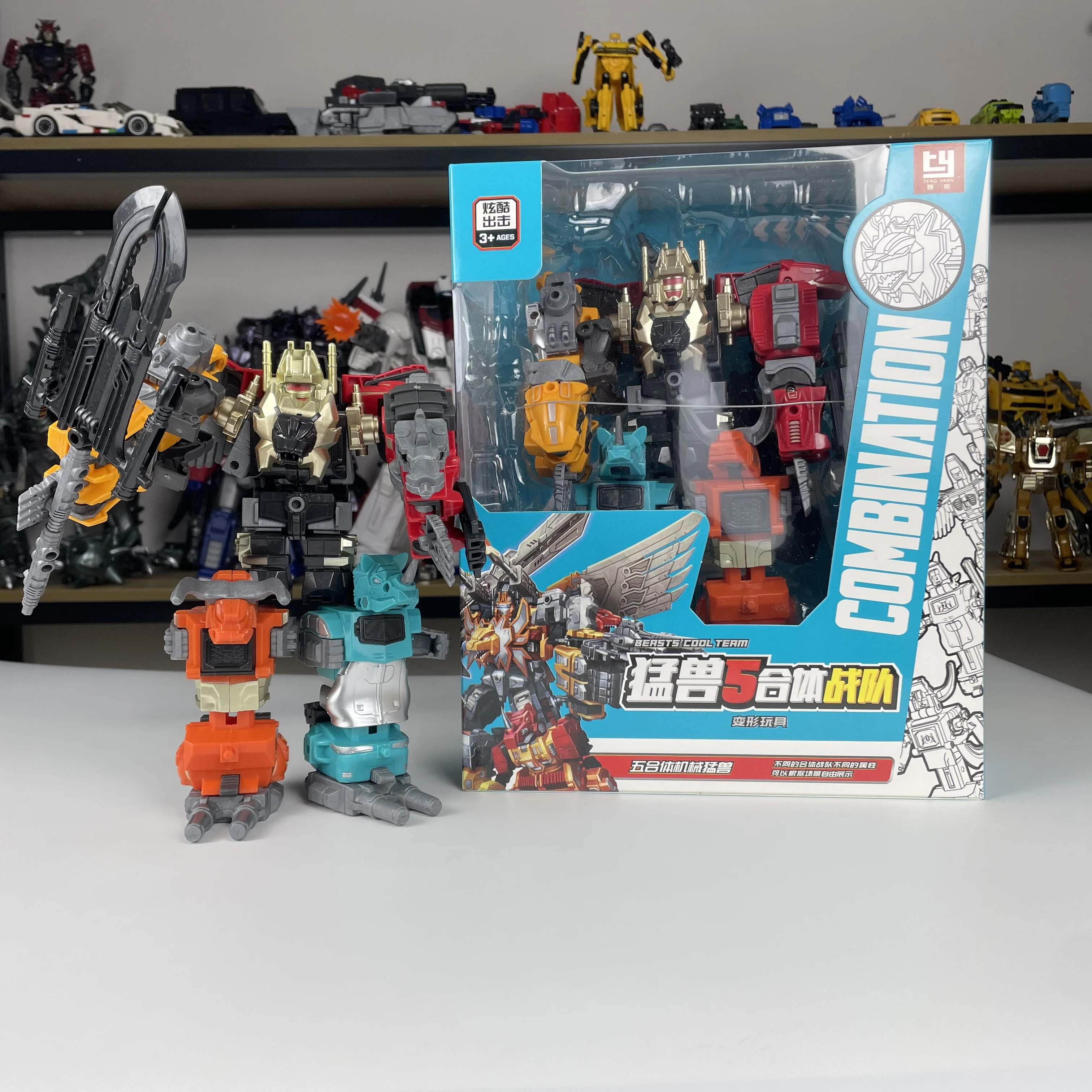 TENGYANG 5 в 1 21 см Predacons Predaking механический робот-зверь фигурка детские игрушки